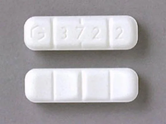 Xanax 2mg Alprazolam pakke Rektangulære hvide Xanax 2 mg tabletter med delekærv