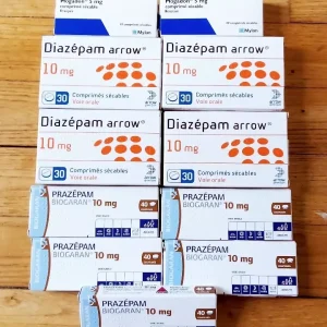 Blå Diazepam Valium 10 mg tabletter mod angst og søvnløshed